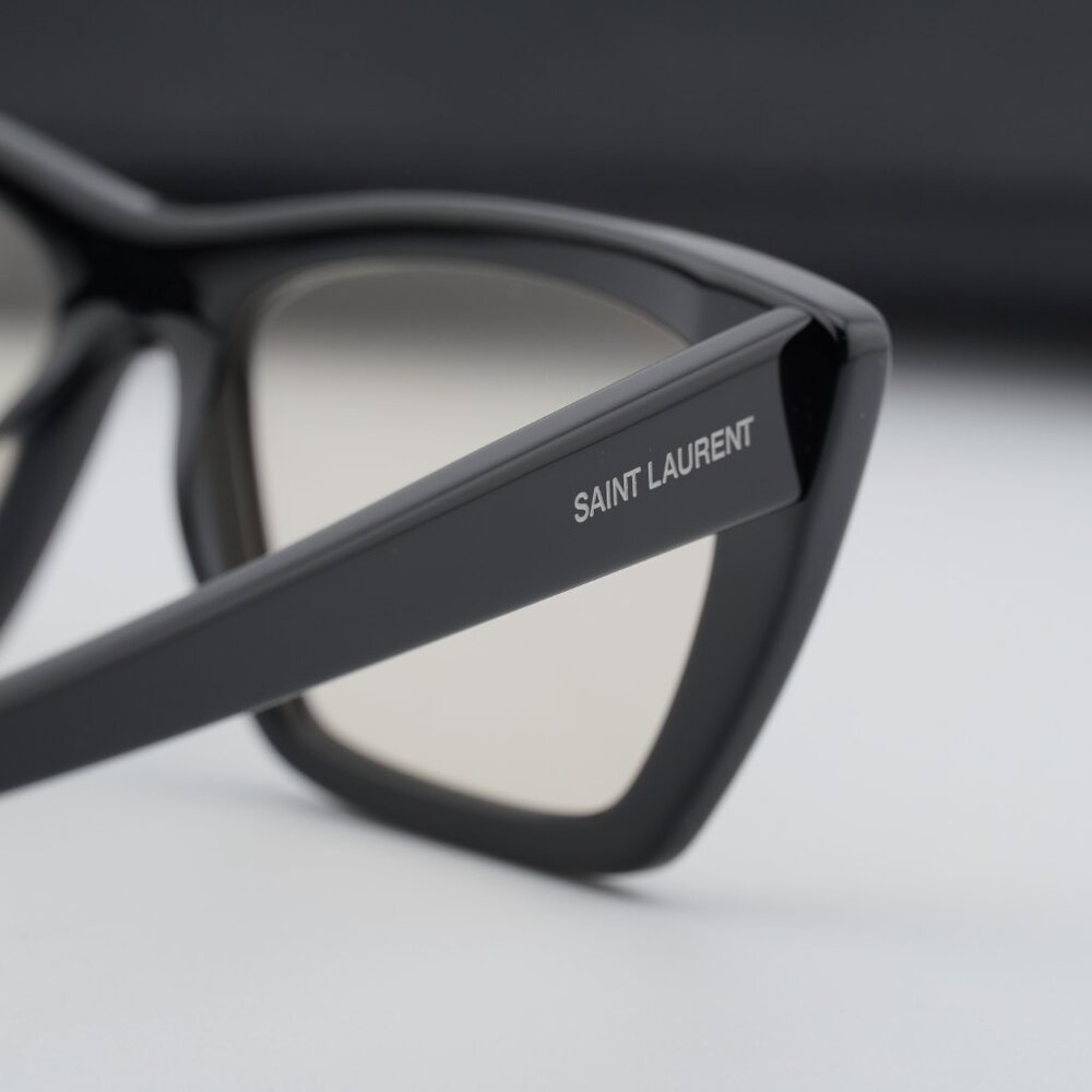 Saint Laurent SL 276 MICA 038 Sunglasses - Shiny Black/Yellow - Picture 7 of 10